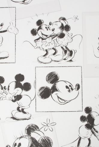 Mickey and Minnie Sketch by Kids at Home