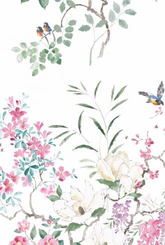 Magnolia & Blossom Panel A by Sanderson