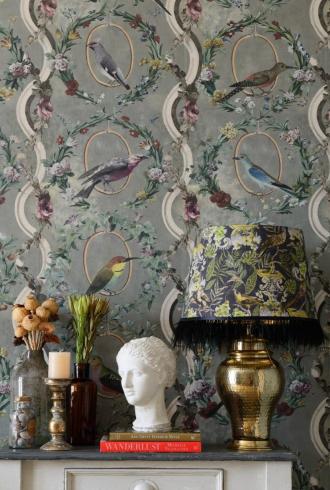 Countesse's Aviarium Neutral Wallpaper By Mind The Gap