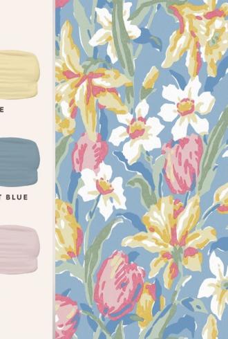 Tulips Wallpaper by Laura Ashley