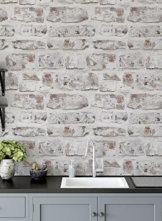 ArtiStick White Washed Wall by Arthouse