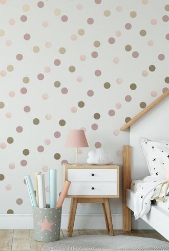 Dotty Polka Pink American Gold by Superfresco Easy