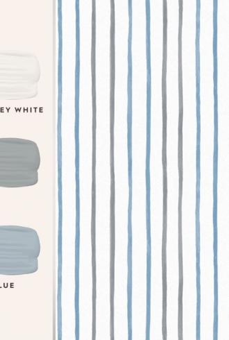 Painterly Stripe Wallpaper by Laura Ashley