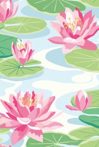 Waterlily Wallpaper by Ohpopsi
