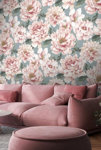 Large Floral Wallpaper by Rasch