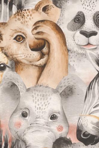 Zoo Animals Wallpaper by Rasch