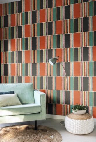 Contemporary Colour Blocks Wallpaper by Rasch