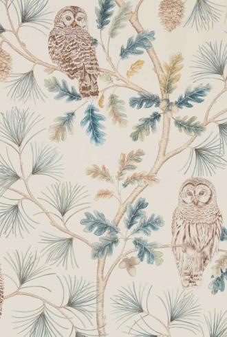 Owlswick (wallpaper) by Sanderson