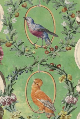 Countesse's Aviarium Mint Wallpaper By Mind The Gap