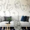 Faces Wallpaper Mural by Amalfa