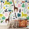 Kids Abstract Jungle Wallpaper Mural by Amalfa