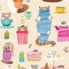 Kitten Kaboodle Wallpaper by Ohpopsi WGU50111W