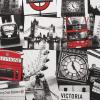London Montage Black / Red by Fresco 50-841