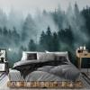 Misty Forest Wallpaper Mural by Amalfa