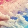 Ombre Cloud Mural by Art For The Home