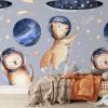 Space Cats & Dogs Wallpaper Mural by Amalfa
